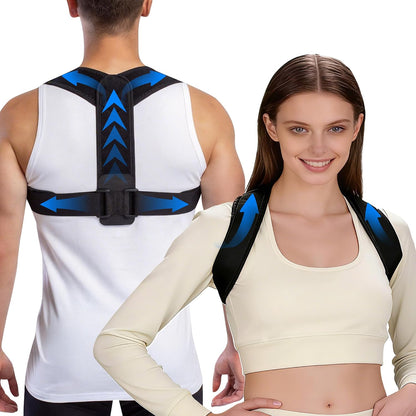 Posture Corrector Women Men, Adjustable Upper Back Neck Shoulder