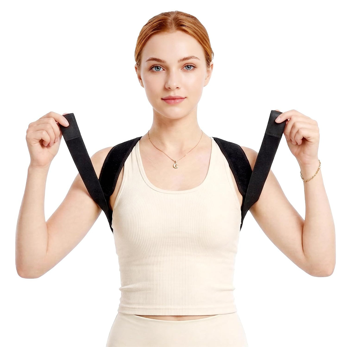Posture Corrector Women Men, Adjustable Upper Back Neck Shoulder